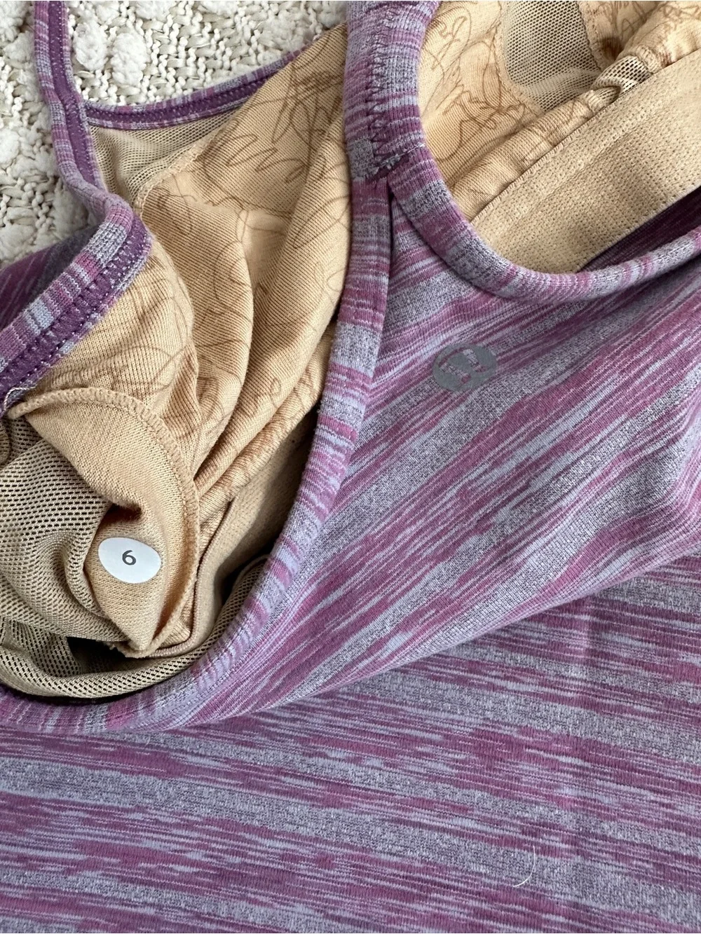lululemon athletica bra signature print